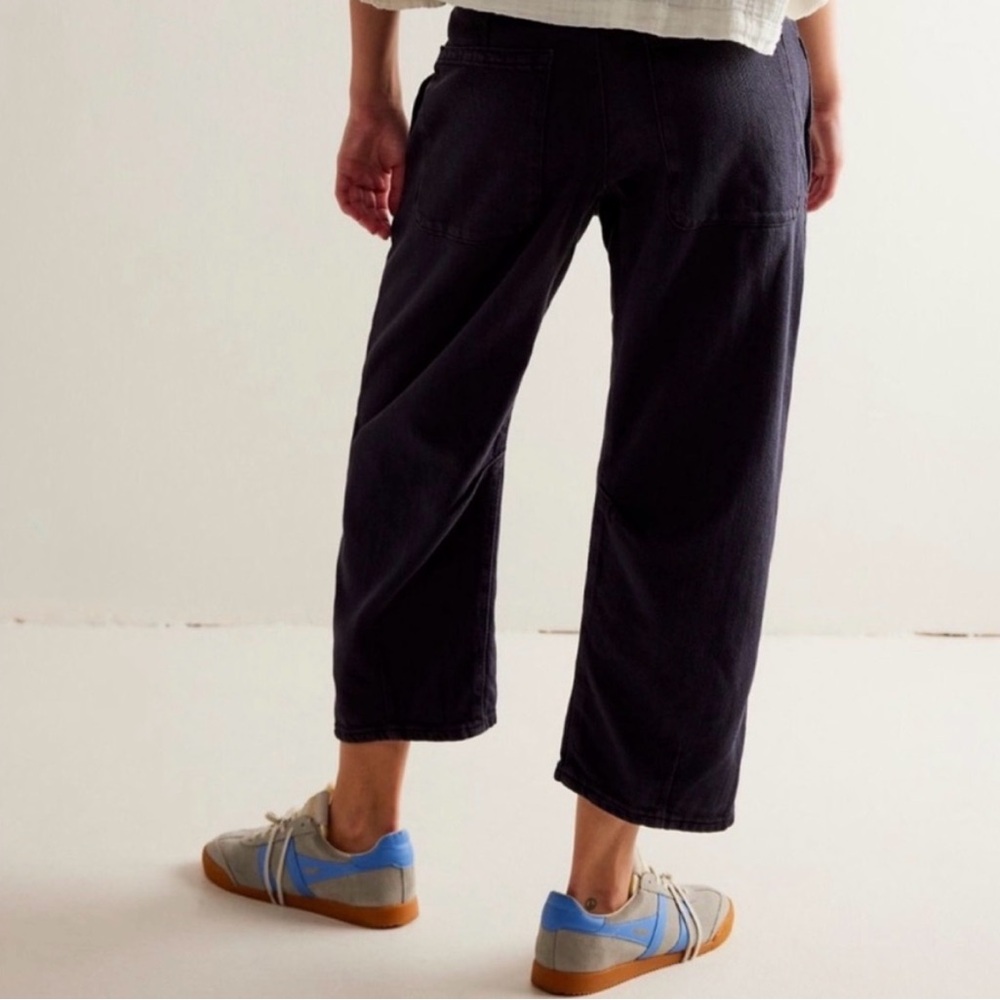 Free People Osaka Barrel Leg Jeans - Washed Black - Picture 2 of 15